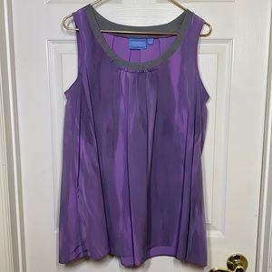 Simply Vera Wang purple blouse Sz L
